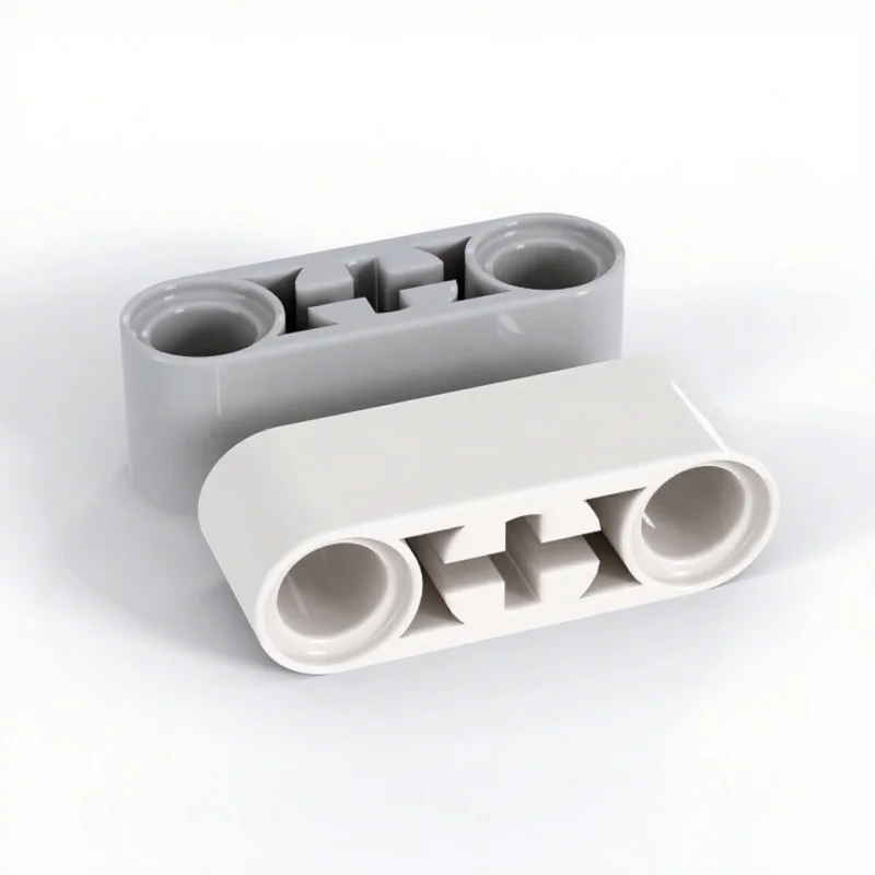 10PCS BEAM 3 MODULE, W/ CROSS HOLE Compatible With 7229 Beams MOC Self-Locking Bricks Building Blocks Toys Accessories