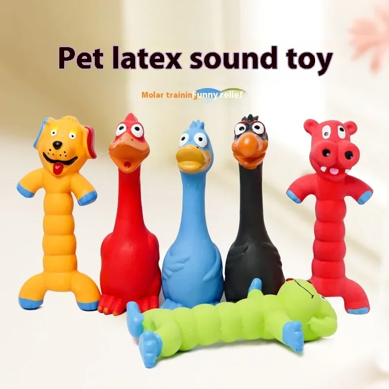 Pet voice toy latex screaming chicken monster calling chicken dog cat interactive play screaming chicken toy