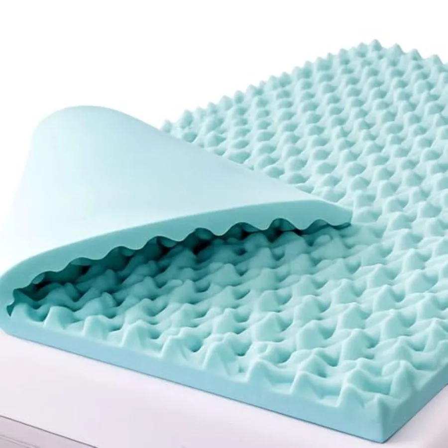 

Foam Mattress Topper, Egg Crate Foam Pad, Mattress Pad And Bed Topper For Support, Air Circulation, Pressure Relief And Weight