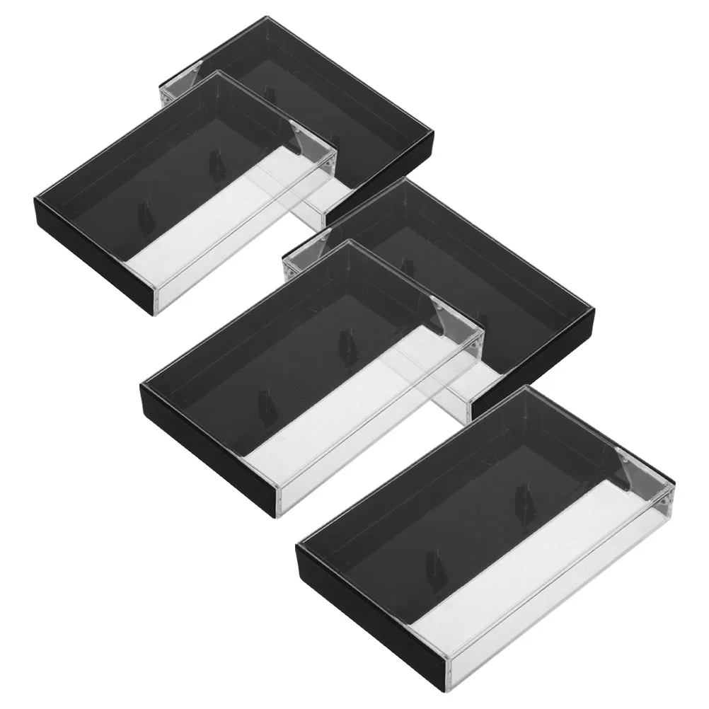

Retro Tape Cassette Organizer Vinyl Record Holder Rack Storage Dustproof Small Boxes
