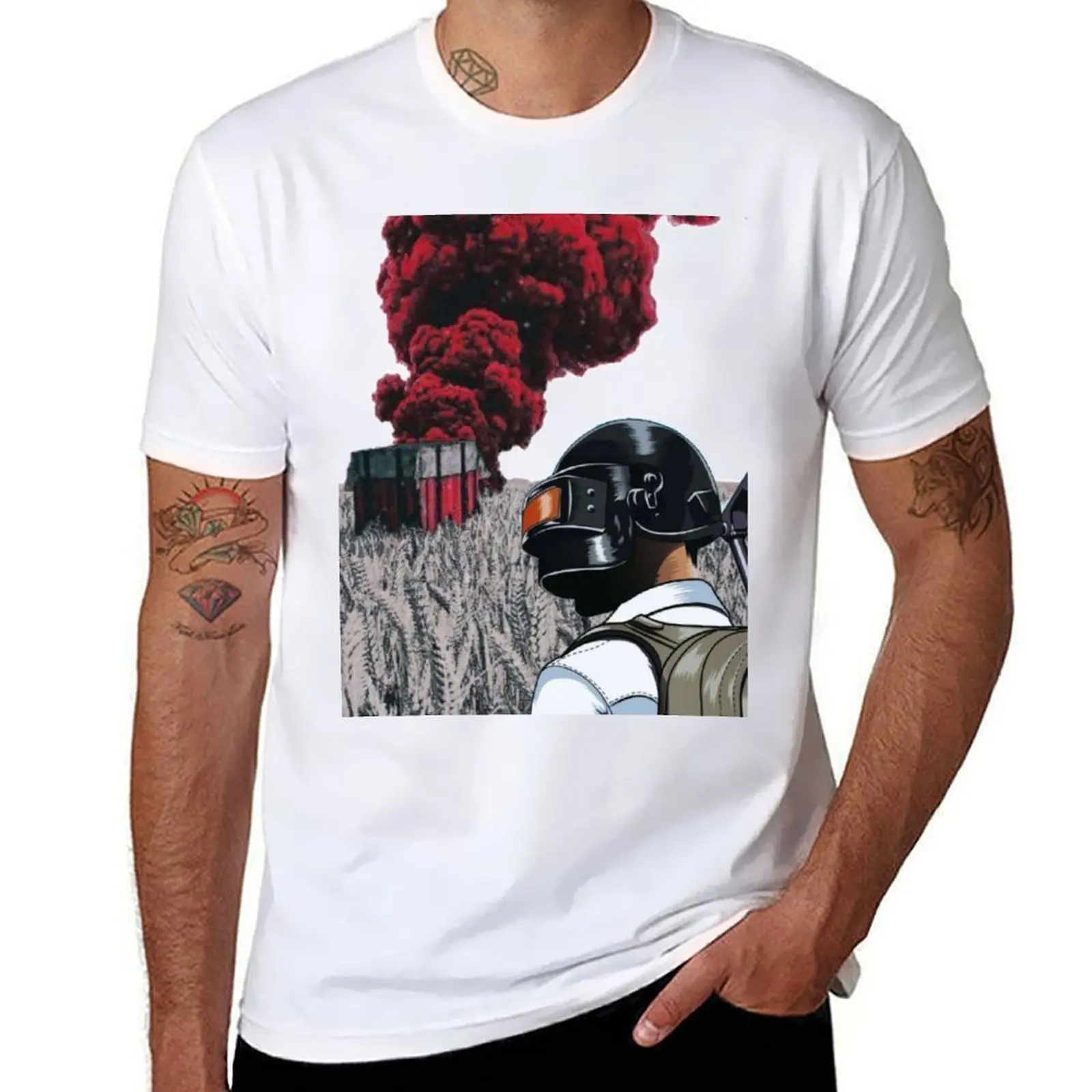 

PUBG T-Shirt t shirt men 100% cotton luxury brand anime t shirts oversize T-Shirt