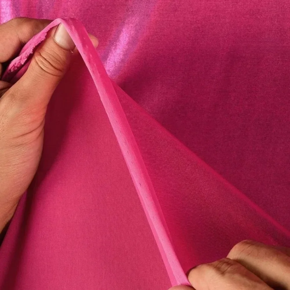 

Phantom Fabric Rose Red Luster Elastic Performance Clothing Wall Decoration DIY Handmade Cloth Sewing By The Meters Material