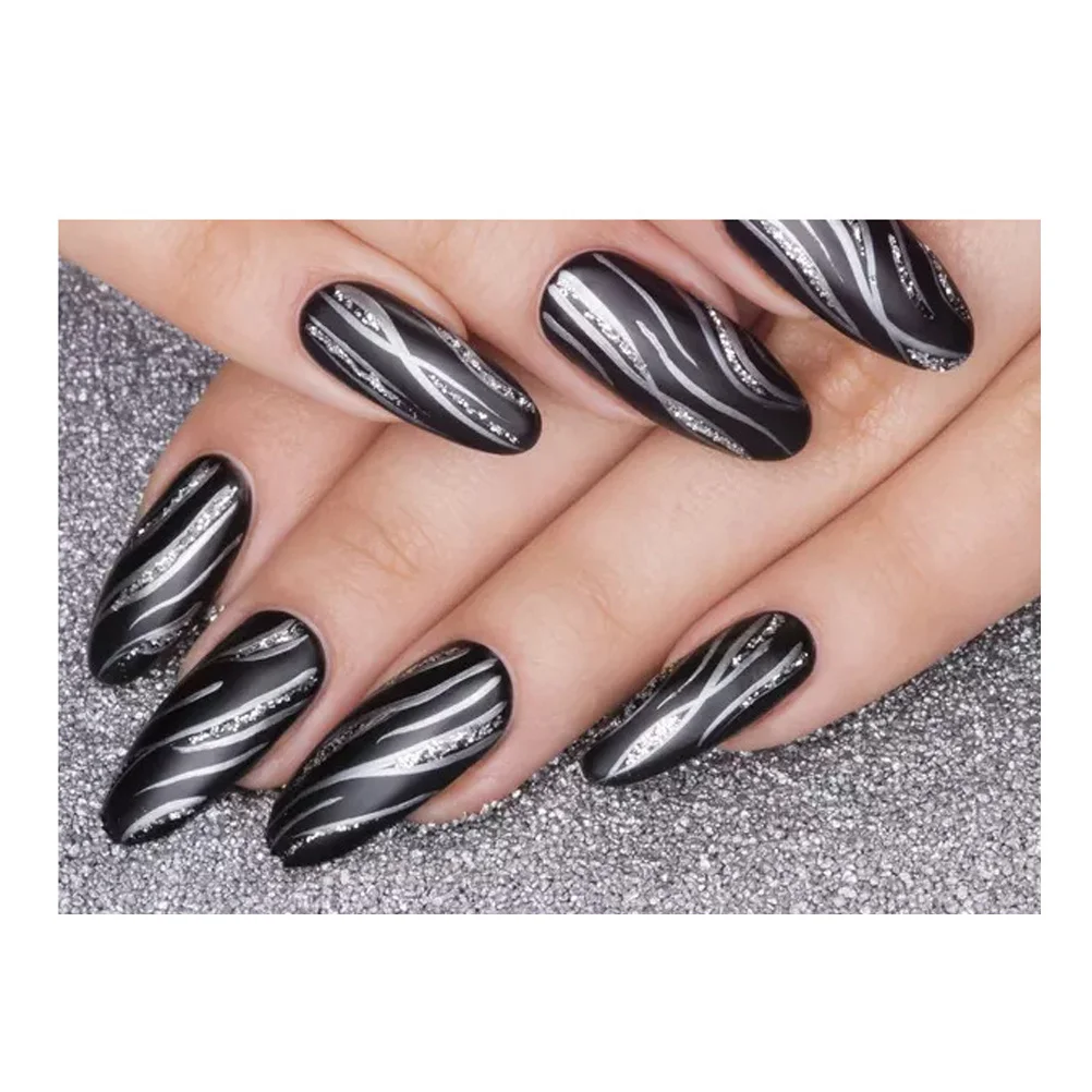 

Gel Nail Art Brush Pen Dual End for Extension Painting 3D DIY Design False Tip Builder Lightweight Comfortable Black