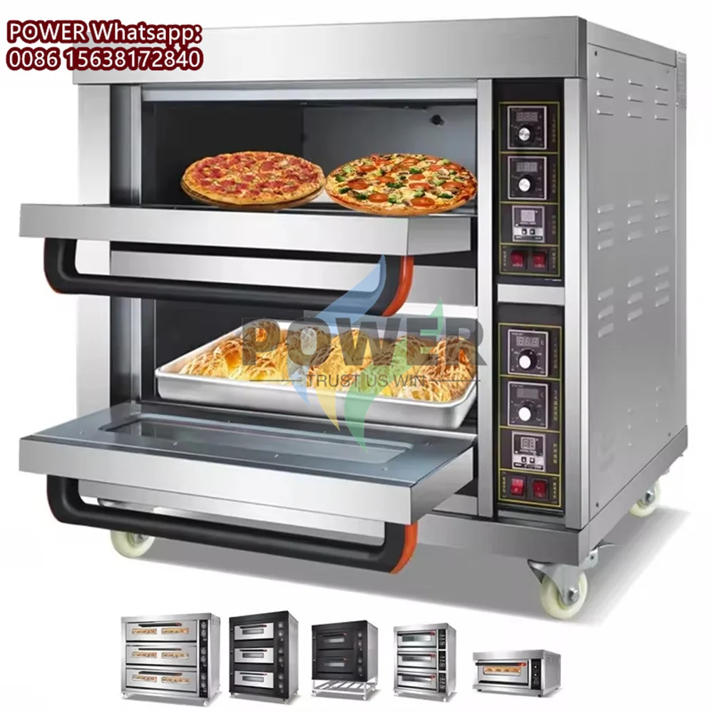 1/2/3/4 الطوابق مخبز فرن كهربائي آلة الخبز البيتزا كعكة الخبز الكرواسون الخبز مخبز فرن آلة للمنزل والتجاري