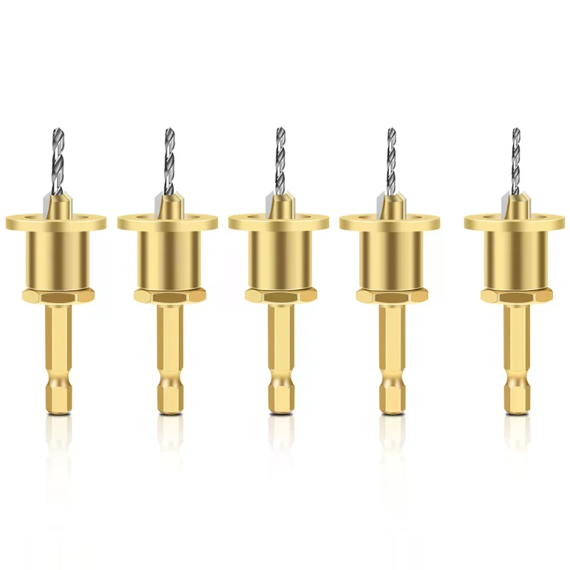 Adjustable Hexagonal Shank Countersunk Drill, Screw Step Drill, Self Tapping Screw Alloy Drill, Woodworking Tool