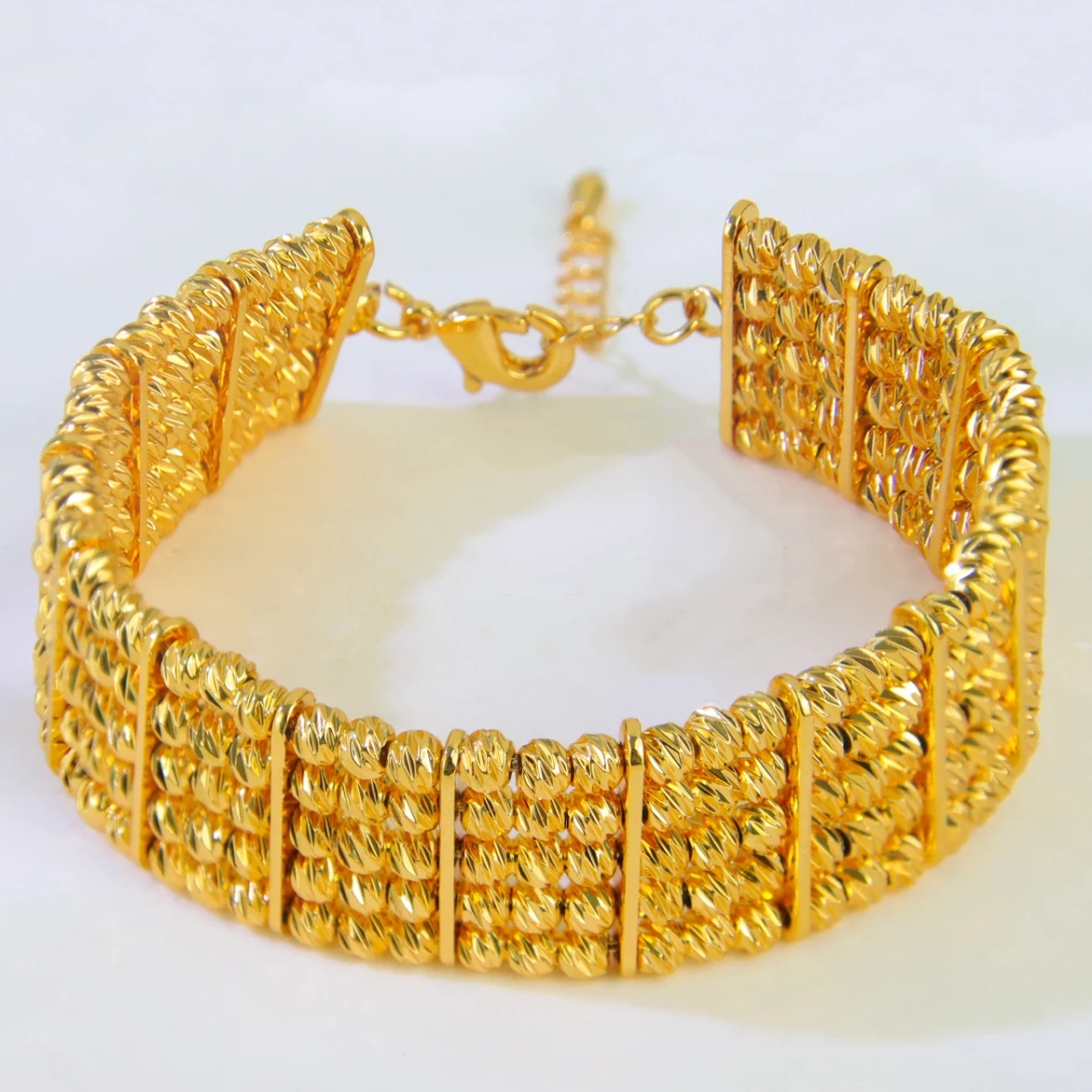 Arabische Mode-Perlenarmband 24k Vergoldet Äthiopischer Brautschmuck Manschetten-Armreif Oman Muslimische Frauen Vintage-Schmuck – Detail 20