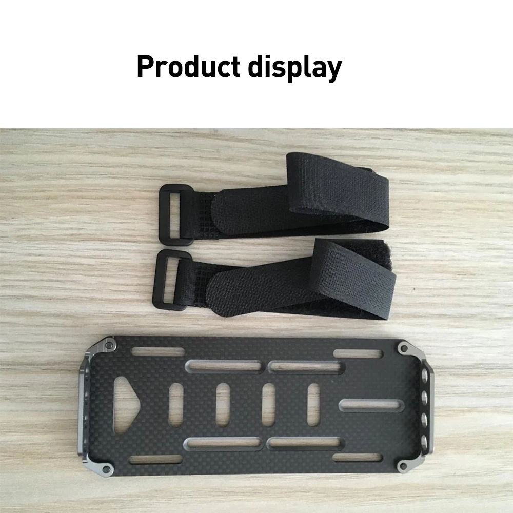 YEAHRUN RC Car Battery Mounting Plate Tray Carbon Fiber for 1/10 RC Crawler Axial SCX10 Upgrade Accessories