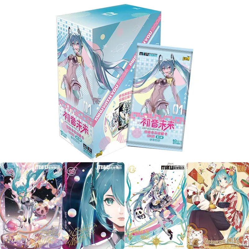 

KAYOU New Hatsune Miku Card The Future Has You First Sight Bag Concert Dream Planet Dynamic Music Anime Collectible Cards Toys