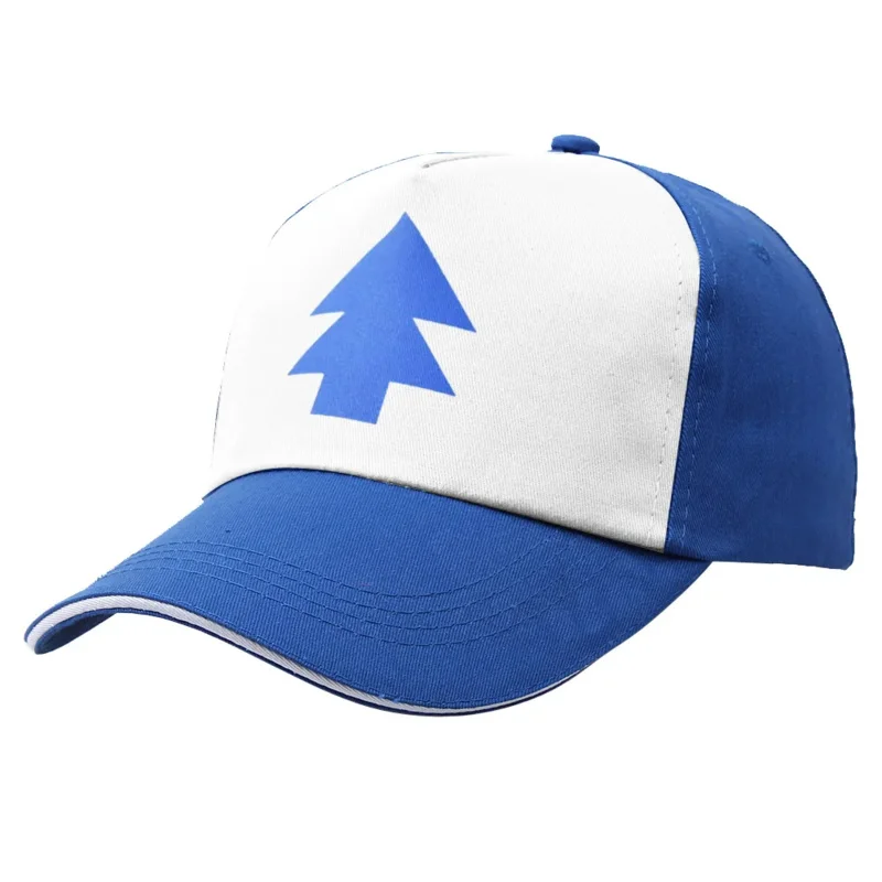 qq273Anime Cartoon Pines Hats Gravity Falls Dipper Baseball Caps Cosplay Accessories Hat Canvas Adjustable Boys Cotton Pine Cap