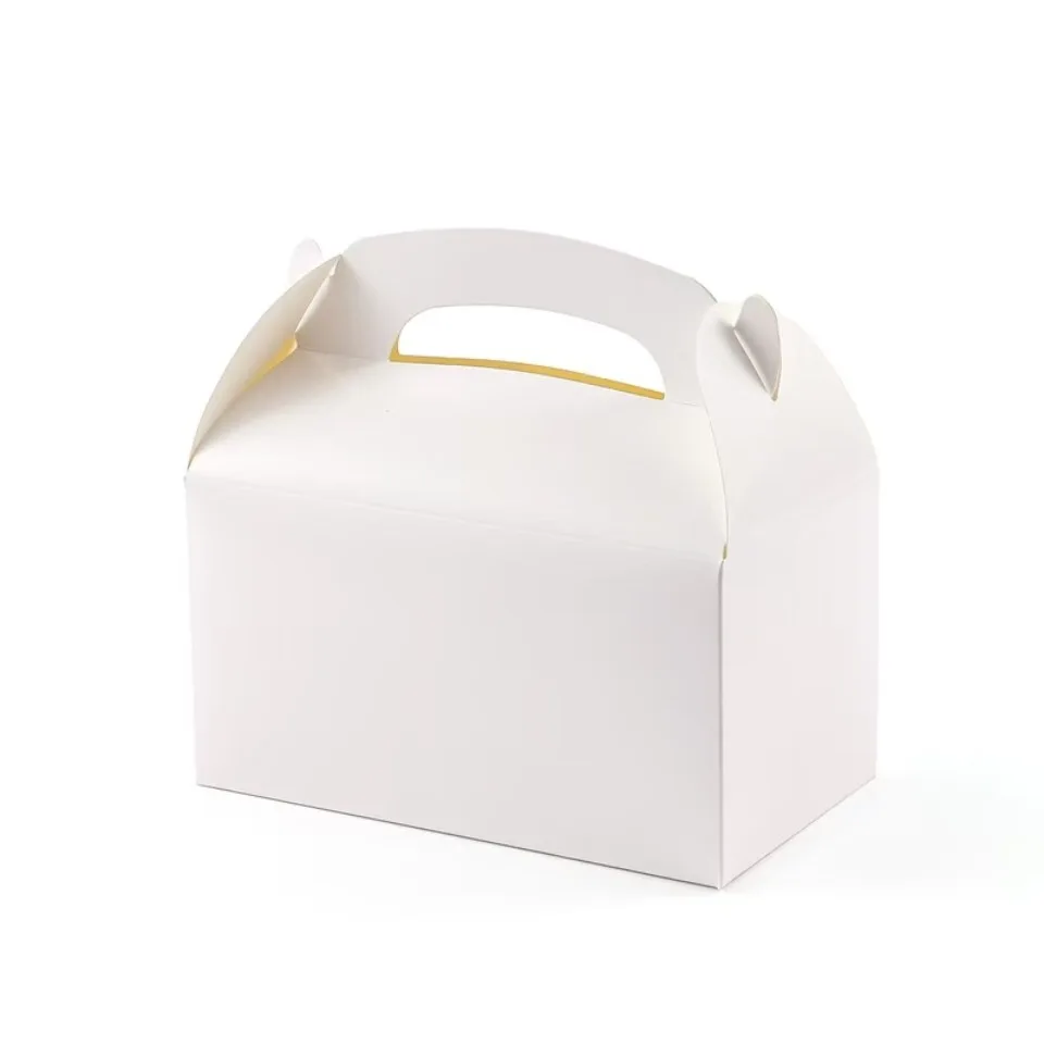 10/30/50PCS Griff Leckerli Box Keks Backpapier Süßigkeiten Cookie Box für Gäste Geburtstag Party Rosa Leckereien Tasche Verpackung Gefälligkeiten – Detail 9