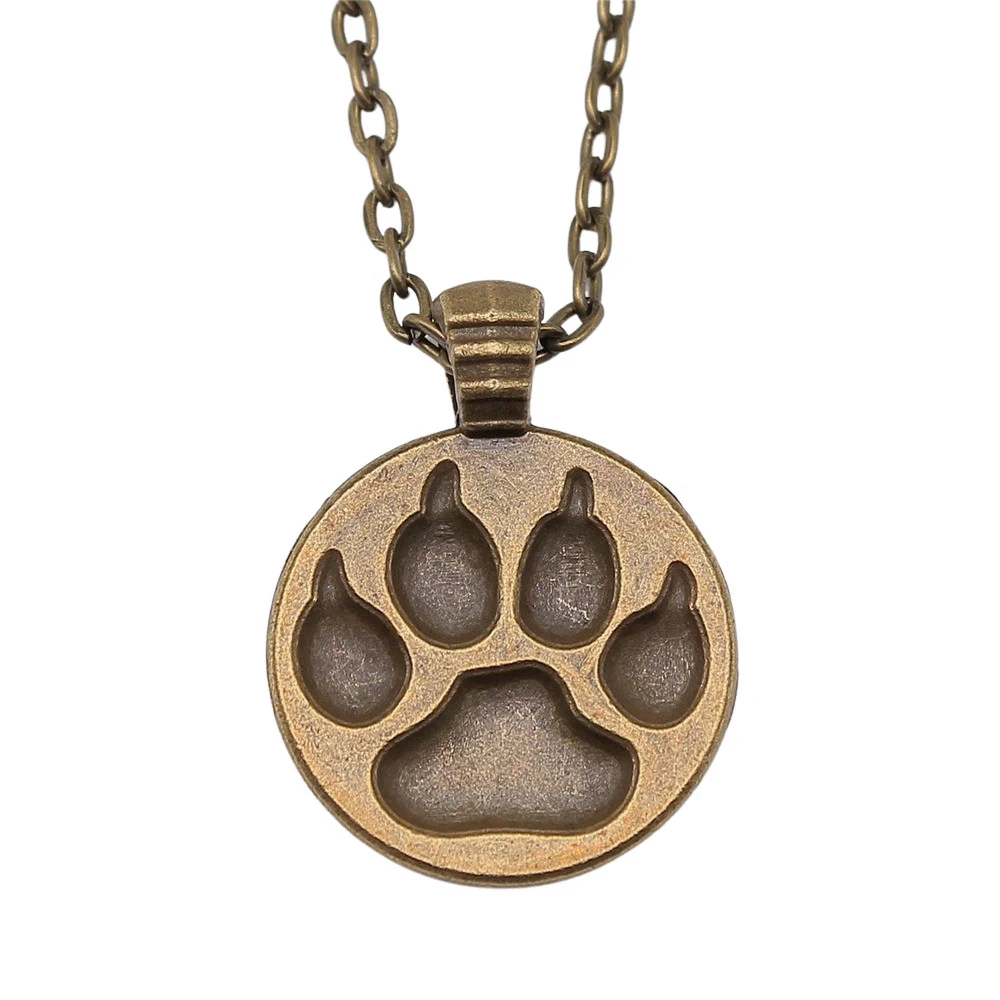 Vintage Wolf Pendant Necklace Leopard Alloy Wild Animal Charm Necklaces Wildlife Jewelry Gift For Men Women