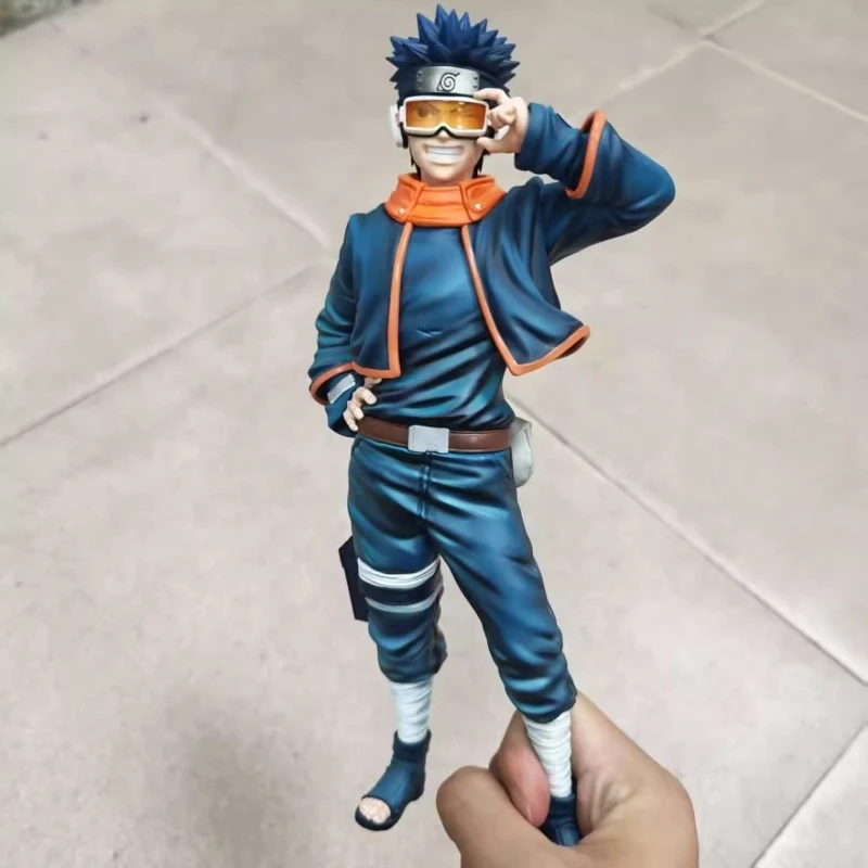 

24cm New Naruto Anime Figure Uchiha Obito Perimeter PVC Model Scene Statue Desktop Decoration Ornaments Kid Birthday Gifts Toys