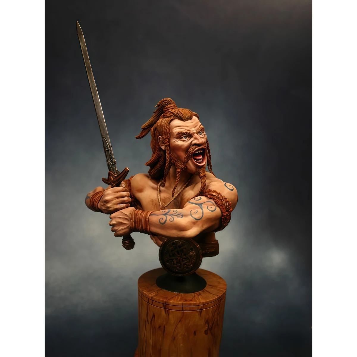 

1/9 scale resin unpainted model kit, Celtic warrior, unassembled and unpainted GK, 1747X