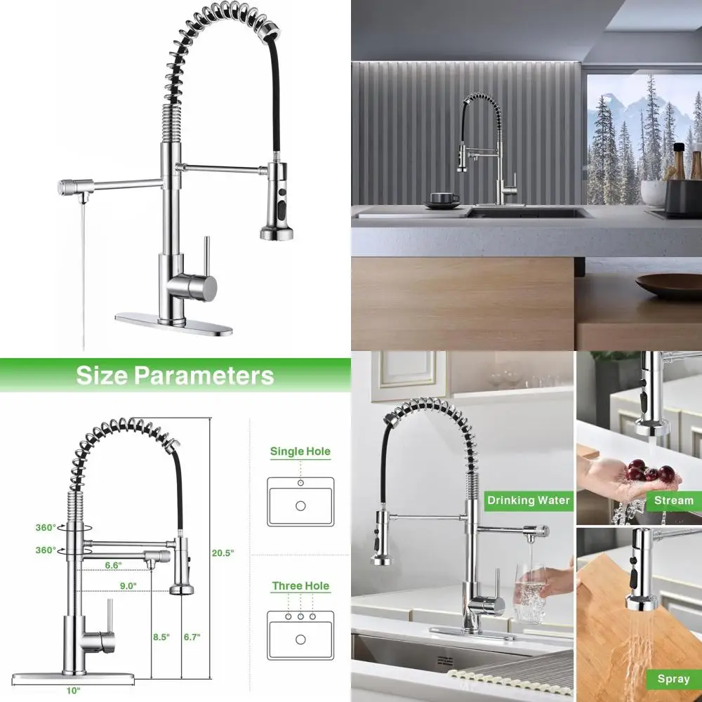 

Filtered Pull-Down Sink Tap in Chrome and Stainless Steel, PB1053