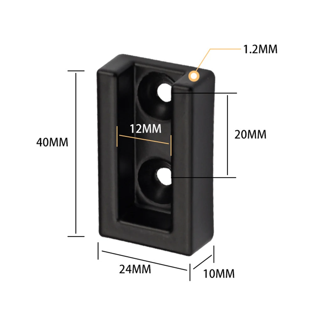 

10pcs Wardrobe Closet Rod Bracket Base Clothes Rod Seat Hanger Holder Aluminum Alloy Rust Resistant Strong Support Easy