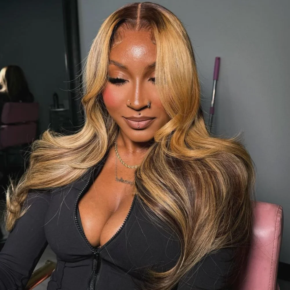 

Highlight Wig Human Hair Body Wave Honey Blonde 13x4 Lace Front Loose Wave 13x6 Hd Lace Frontal Wigs 100% Brazilian Pre Plucked
