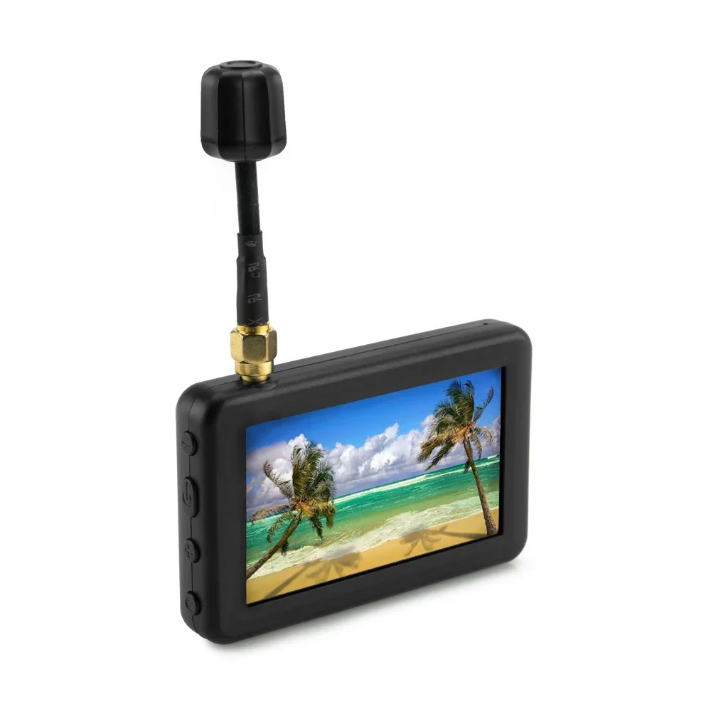 FPVモニター マイクロ 3インチ 5.8G 40CH モニター ミニハンドヘルドディスプレイ 16:9 480x320 自動検索 内蔵バッテリー RC FPVレーシングドローン