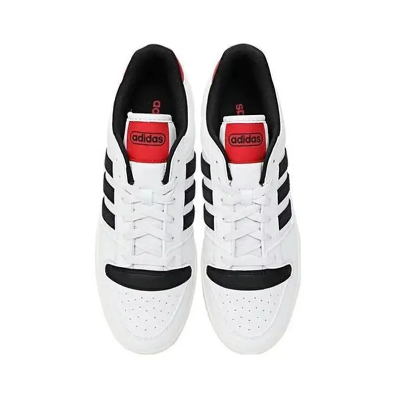Mens Low Adidas Top Skateboarding Sneakers KK1283 White Black Red