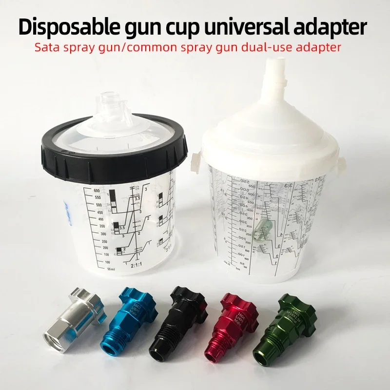 Adapter For SATA/ANEST/WARTE Spray Gun Disposable No-clean Paint Can Adapter Accessories
