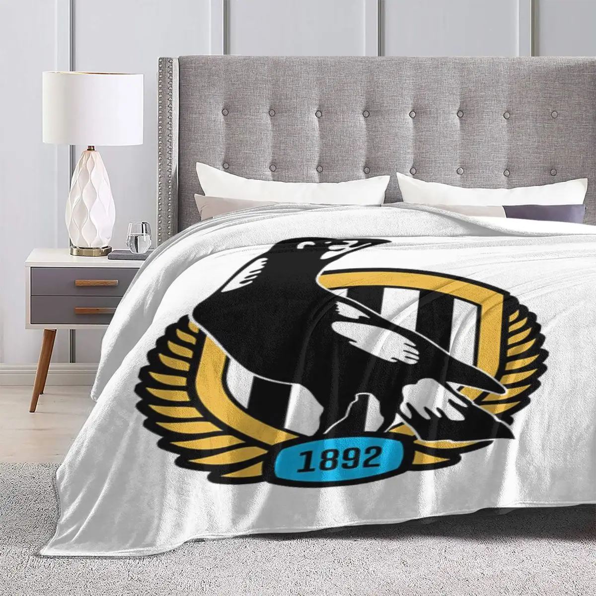 نيوكاسل يونايتد شعار البديل بطانية لينة الدافئة الفانيلا رمي بطانية أفخم للسرير غرفة المعيشة نزهة السفر المنزل الأريكة #3