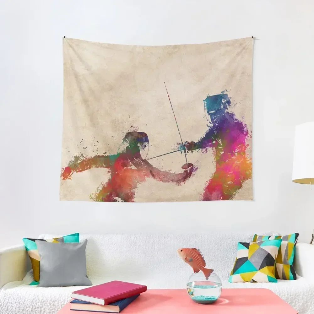 Fencing sport art #fencing Tapestry Wall Decoration Items Hanging Wall Tapestry