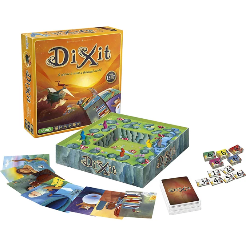 Dixit English Edition Expansion Strategic Strategy Board Game Playmat Family Gathering Party Friend Playing Cards Collection Toy