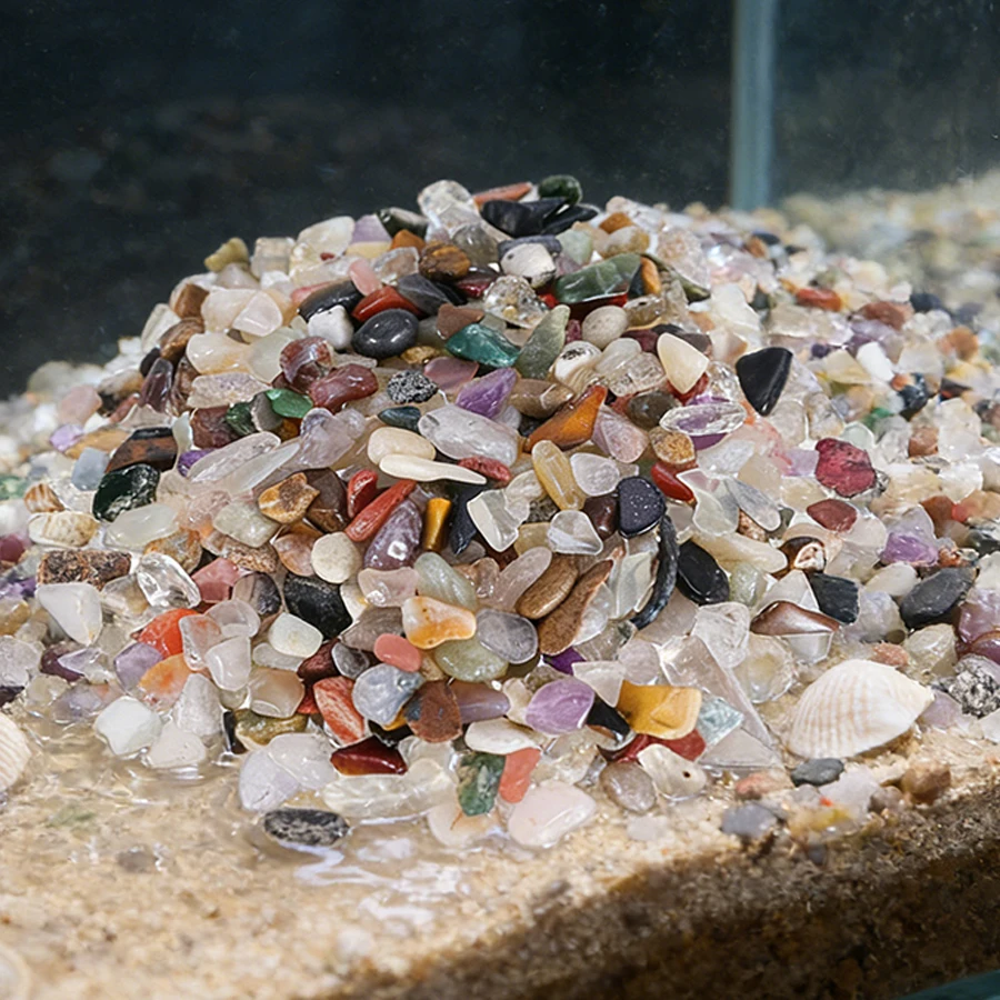 Sustrato de Arena Natural para Acuario de 100g, 0.2-0.5mm, Tamaño de Partícula Uniforme - Seguro para el Fondo del Acuario, Piedras Decorativas