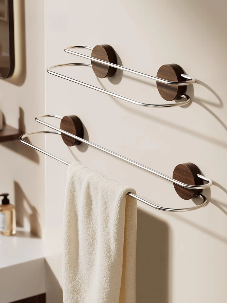 

Двойная вешалка для хранения полотенец, вешалка для полотенец на присоске для ванной комнаты, удлиненный настенный держатель для хранения сантехники в ванной комнате