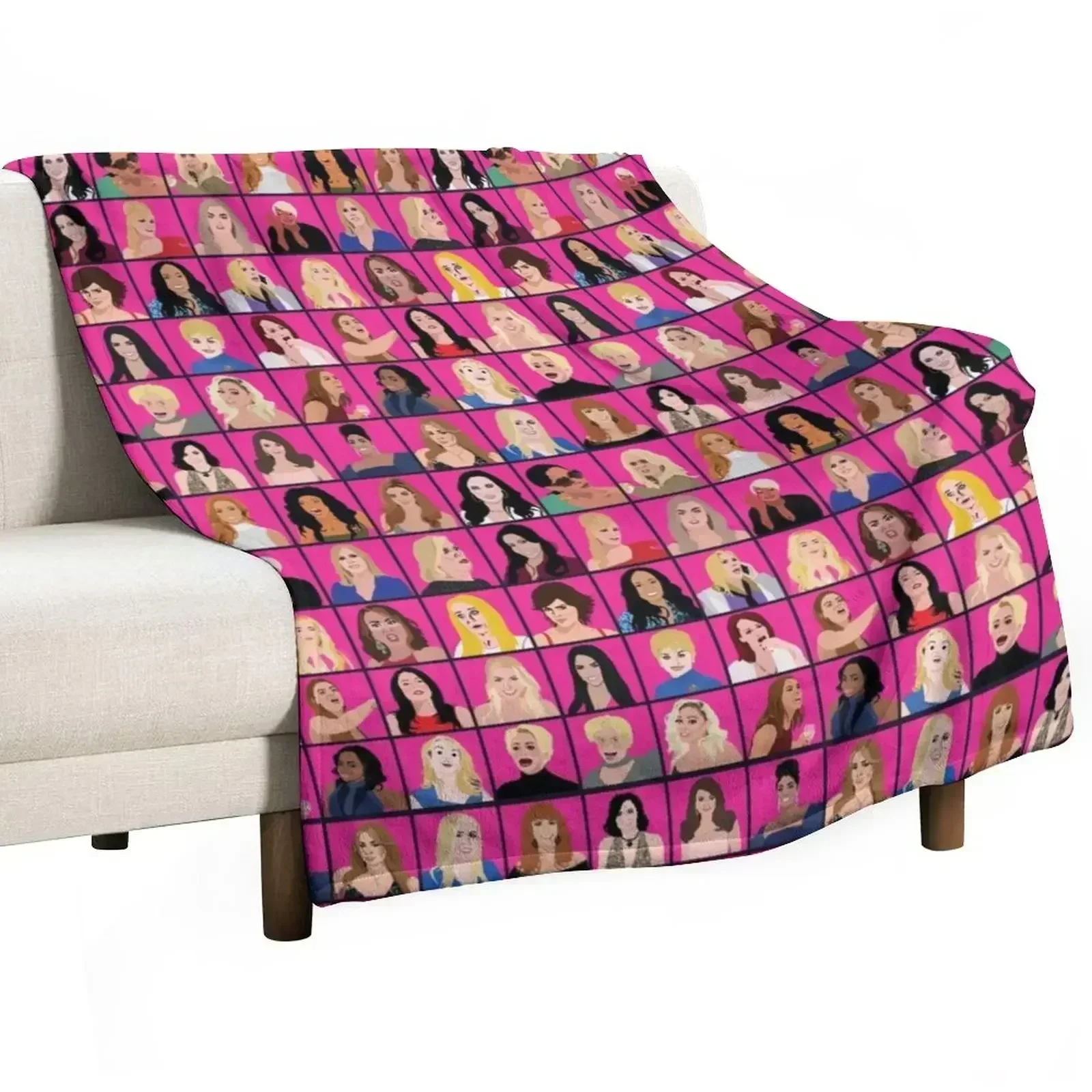 Real Housewives All Stars Throw Blanket Thins Cute Plaid Beautifuls Blankets Sofas Of Decoration Blankets