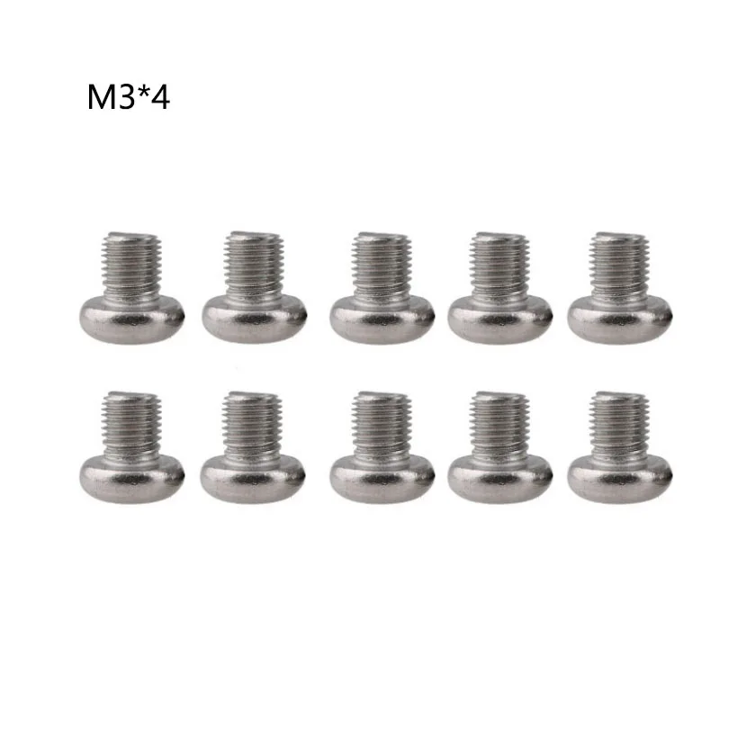 10 stks M3 Rvs Ronde Kop Cross Pan Head Machine Schroeven Kruis Verzonken Ronde Kop Bouten