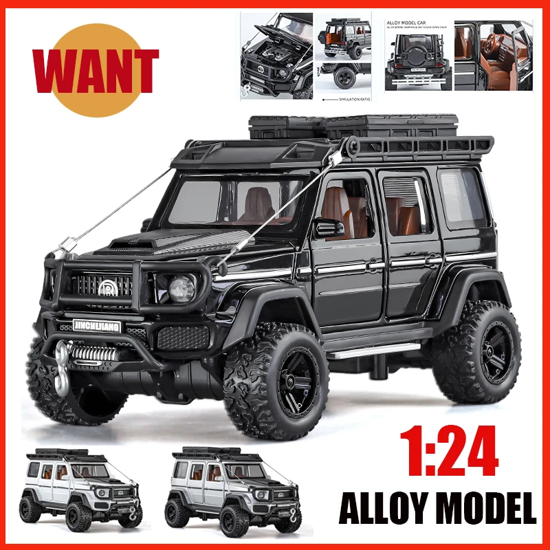 KMM 1:32 escala Meicedes-Benc G550 4X4 todoterreno modelo de aleación de alta precisión luz furiosa rápida tirar hacia atrás decoración de regalo para niños caliente W