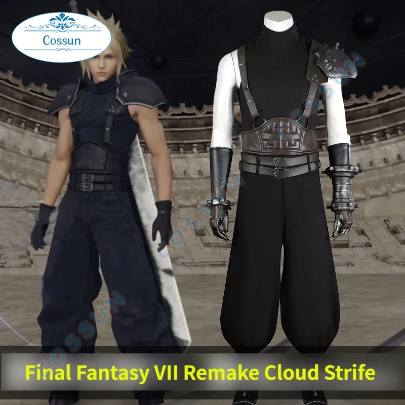 

[Customized] Anime Final Fantasy VII Remake Cloud Strife Cosplay Costume Halloween Carnival Costumes Shoes Boots Adults Men 5339