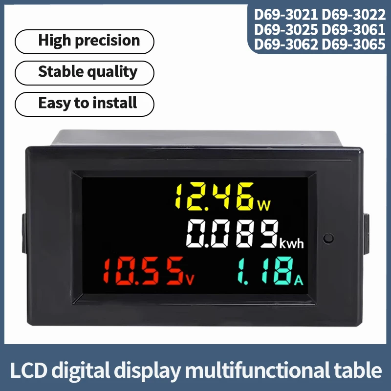 Módulo de Potência Corrente de Tensão dc Display Digital Lcd Módulo Inteligente D693022 3062 3021 3025 3065 3061 12v600v020a50a100a