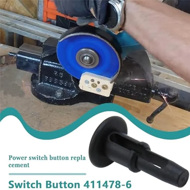 

AT43-2Pcs Switch Button 411478-6 Fits For Mitre Saw LS1214 LS1013 LS1040 LS1212 2414B BLS712 BLS820