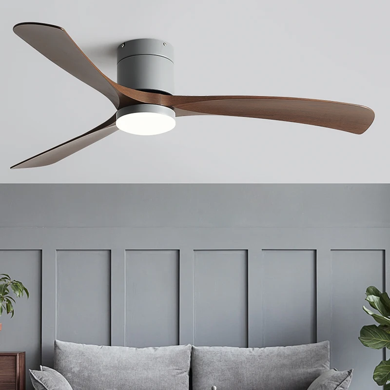 Ventilateur de sol bas électrique avec télécommande, ventilateur de plafond intérieur, lumières de chambre et de restaurant, simplicité moderne, CC, 110V, 220V, 38 pouces