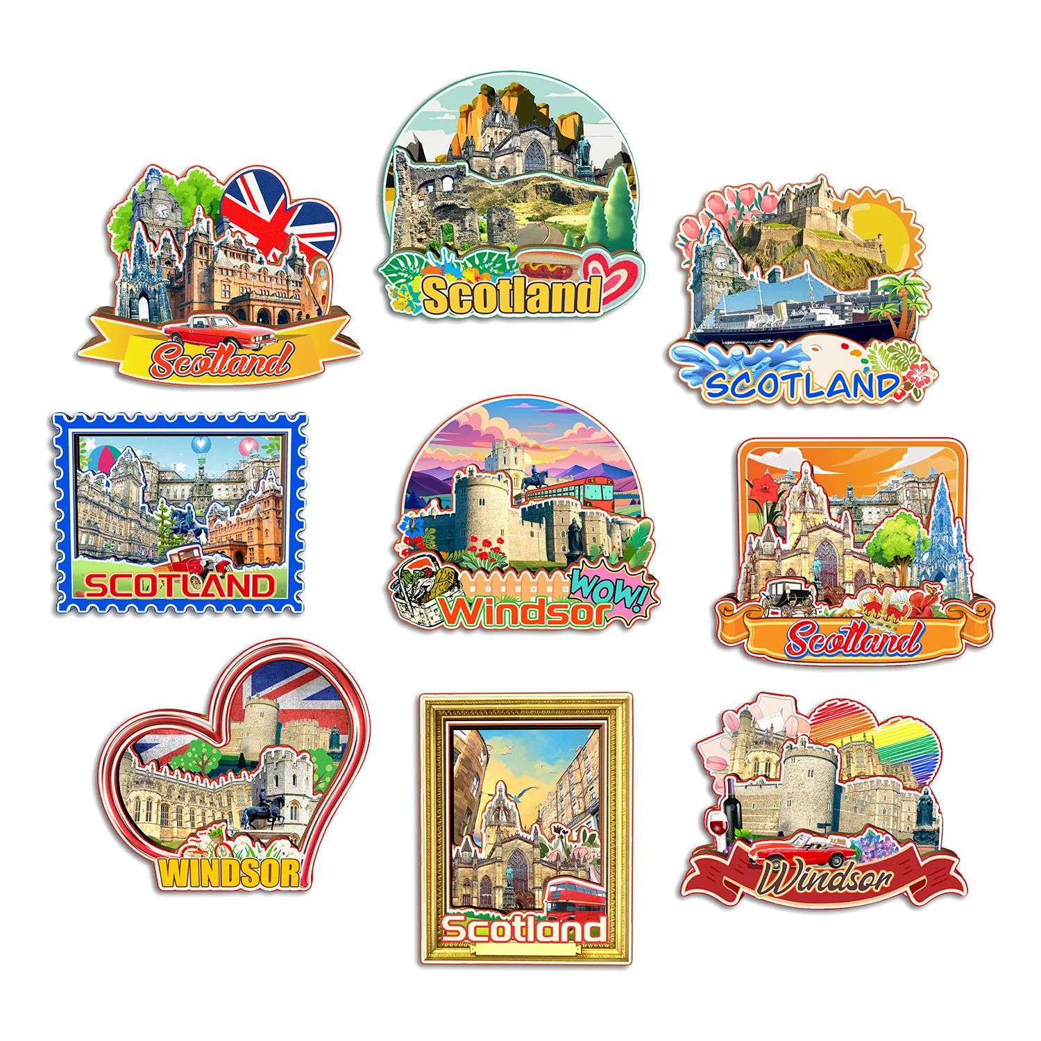 Windsor Scotland UK Fridge Magnet Travel Souvenir Gift Handmade Decorative Refrigerator Sticker Home Decoration