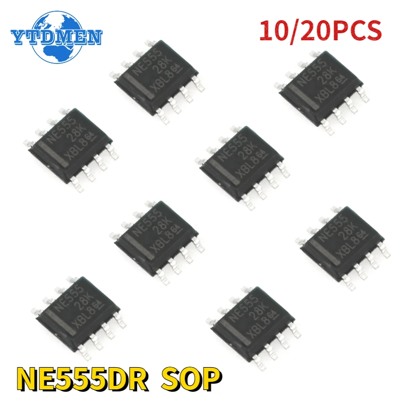 

10/20pcs NE555DR Timer IC Chip NE555 SOP Integrated Circuits Kit