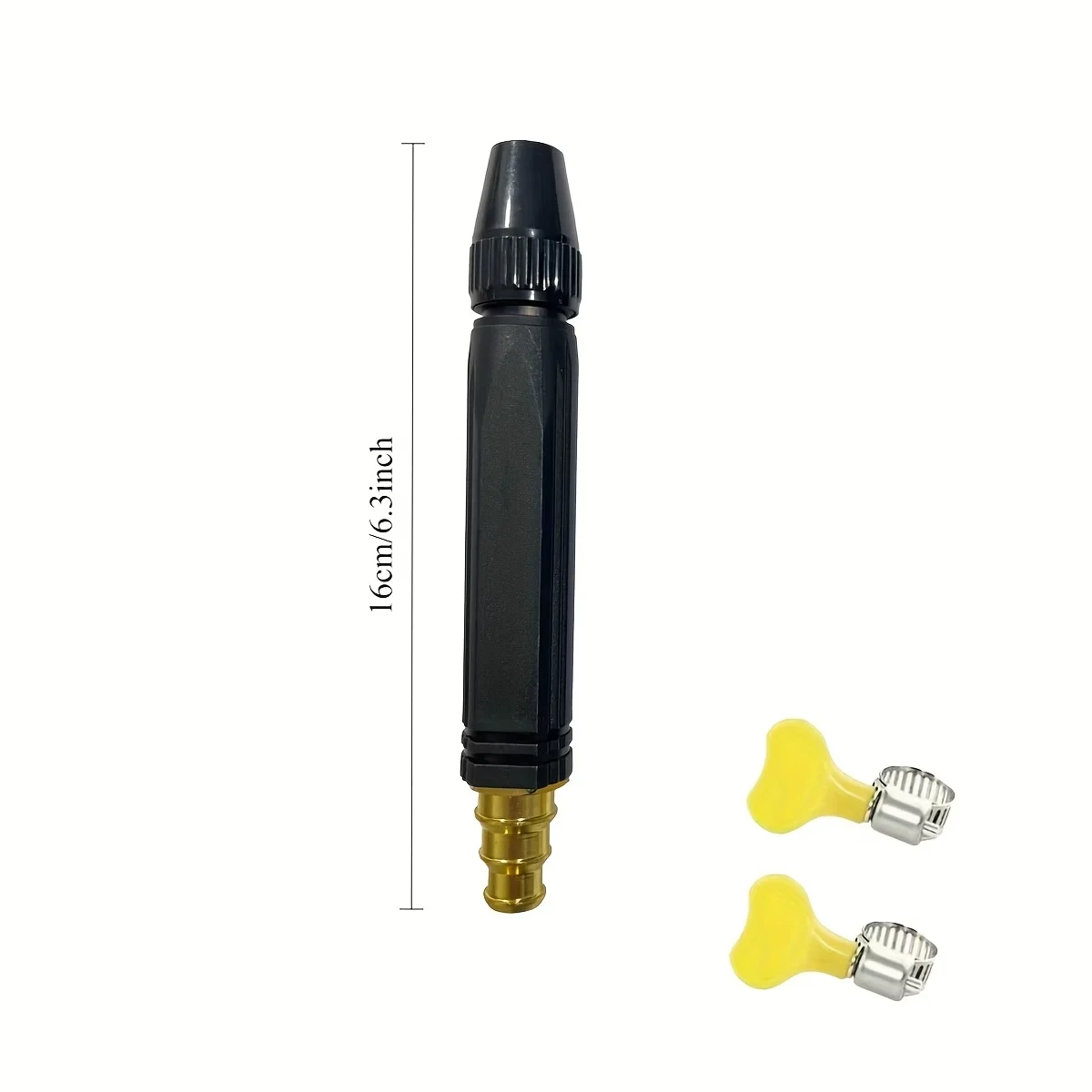 1 PC Direct Spray Car Wash Nozzles, Nipple-Shaped Black High Pressure Nozzles, Multi-Purpose for Home Floor Cleaning & Flower