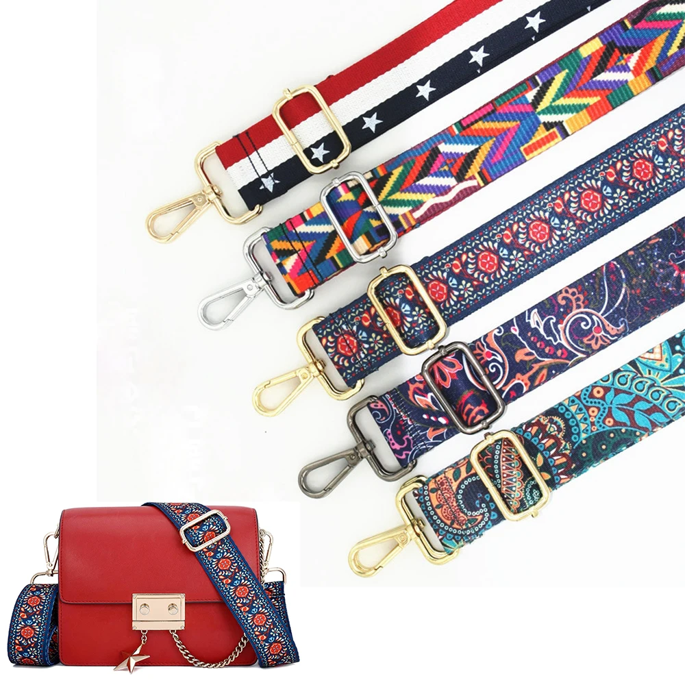 

Nylon Handbag Straps Wide Shoulder Crossbody Messenger Bag Strap Replacement Adjustable Belts Women Colored Purse Accessories