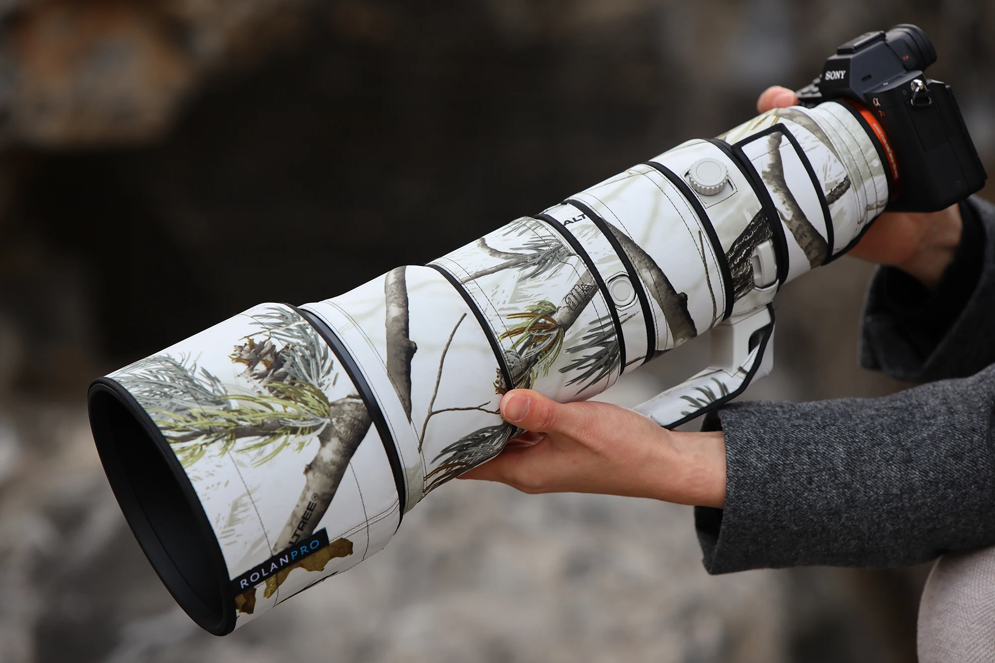 ROLANPRO Objektivmantel für Sony FE 400–800 mm F6,3–8 G OSS, wasserdichte, regensichere Objektivschutzhülle, Sony 400–800-Hülle, Regenschutz – Detail 14