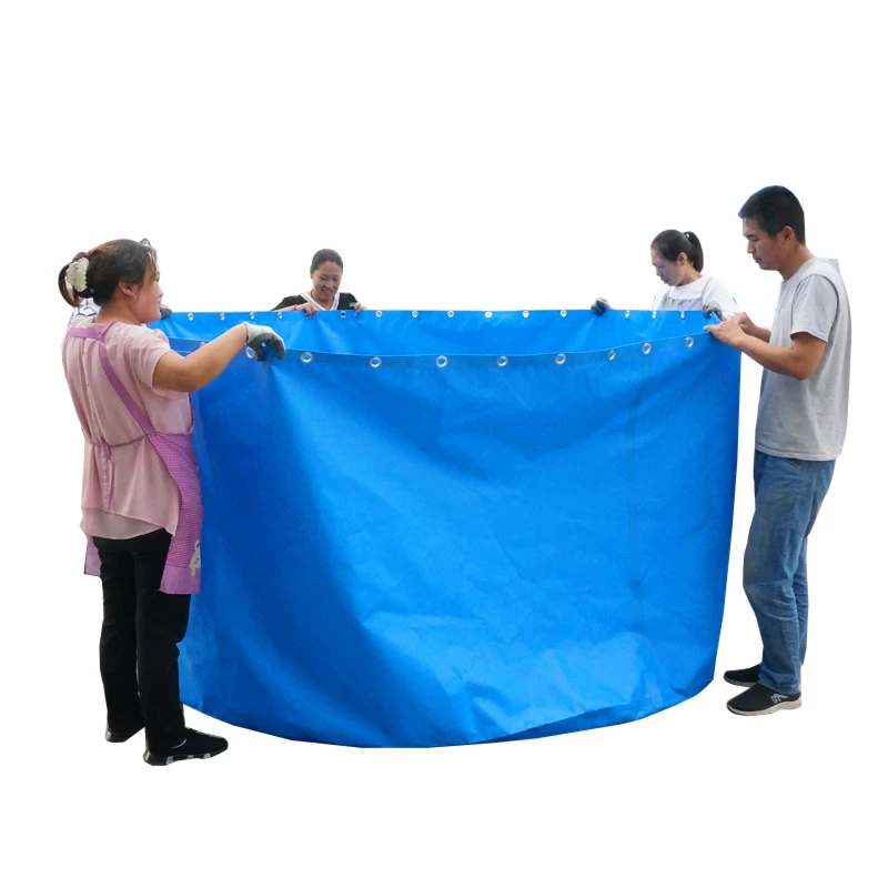 

China Factory Directly PVC Fish Farming Tank 5000 Liter Tarpaulin Bladder For Fish Breeding