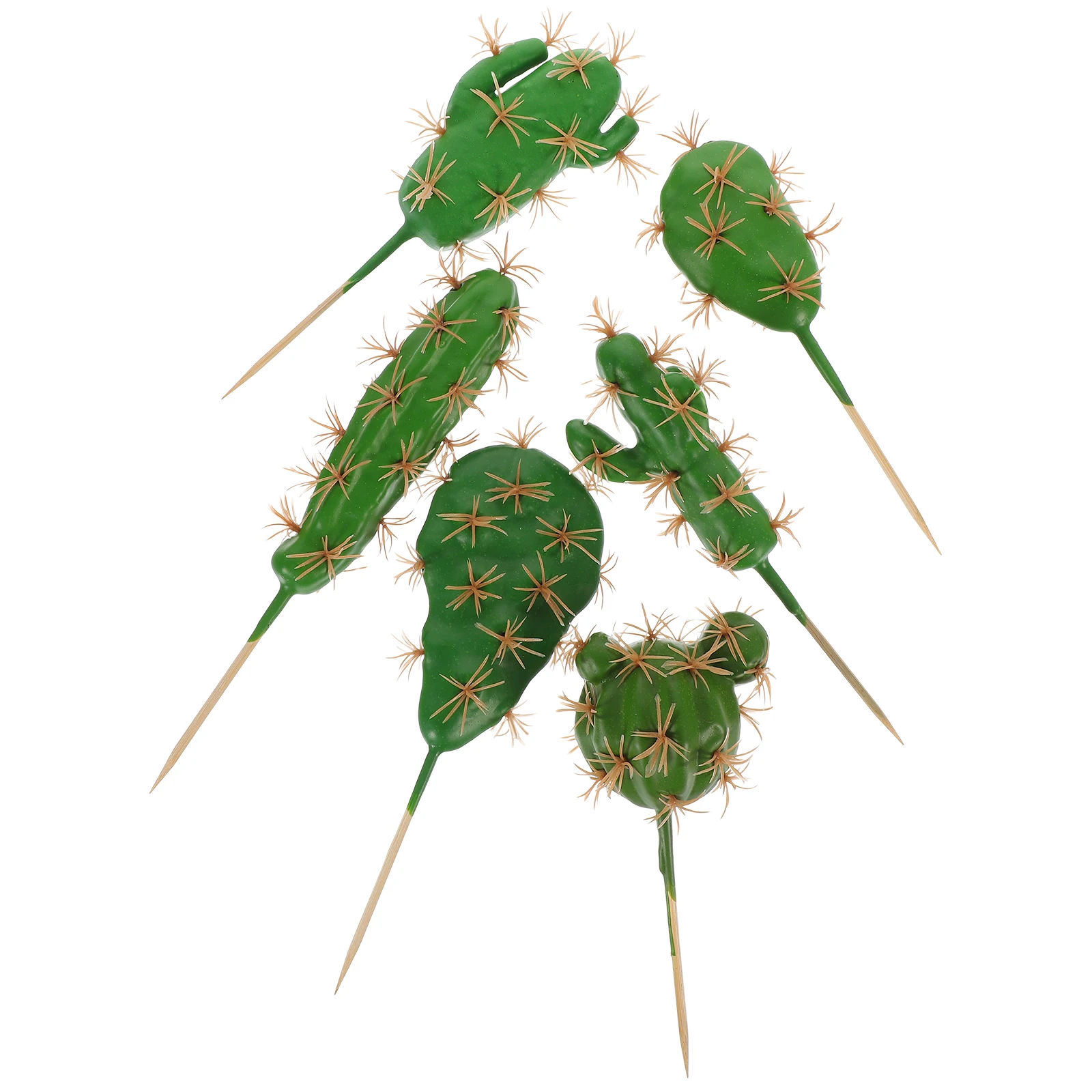 

6 Pcs Artificial Cactus Fake Plants Ornaments Decor Simulated Decorate Decoration Foam Home Prop Decorations