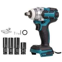 purple stare 18V Electric Impact Wrench Rechargeable 1/2 Socket Wrench Cordless Without Battery High Power Impact in Car Repair