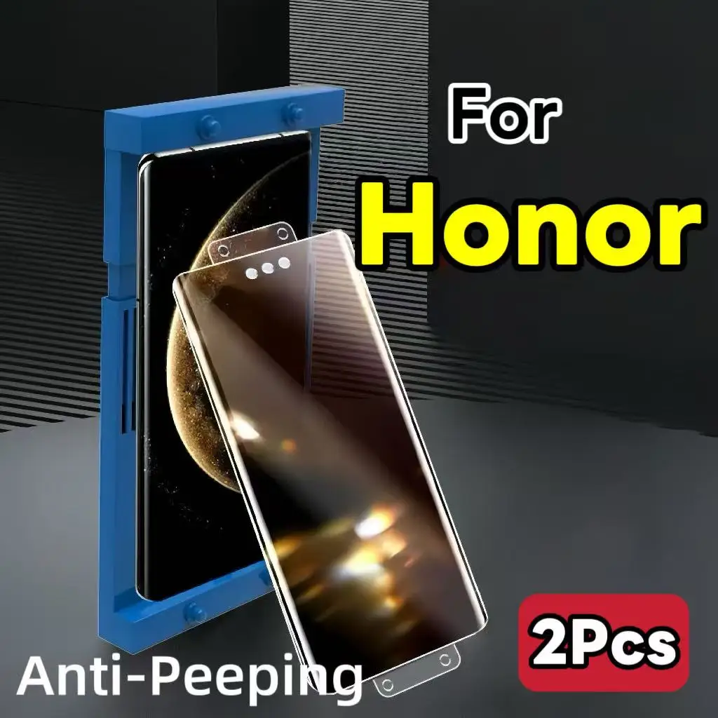 2Pcs The mobile phone screen protector suitable for Honor series anti-peeping is not tempered glass
