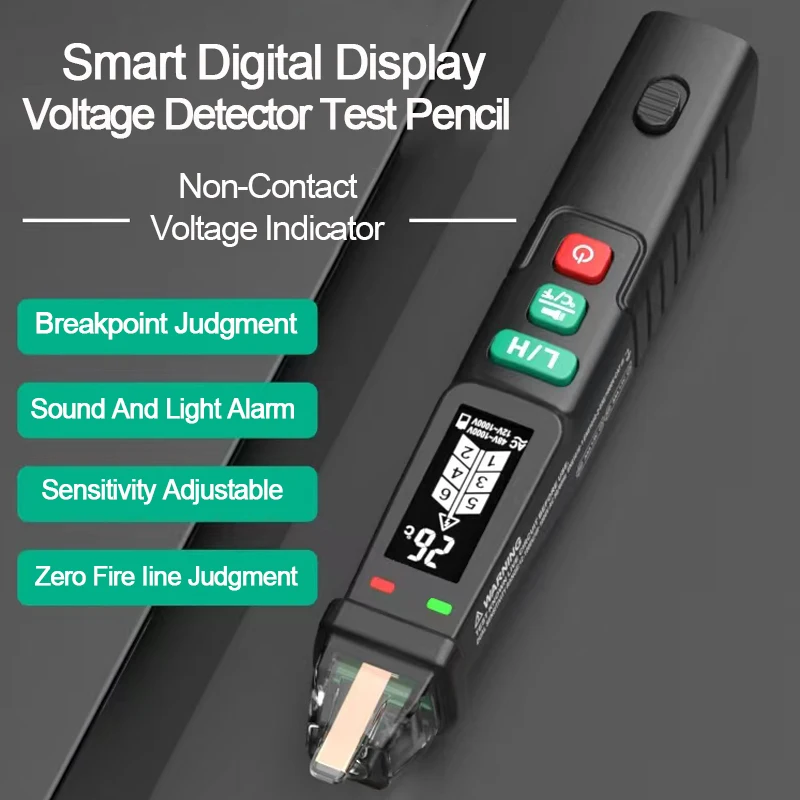 Big Screen Smart Non-Contact Test Pencil Voltage Detector Pen Current Electric Sensor Voltage Indicator Voltage Tester Pen Meter