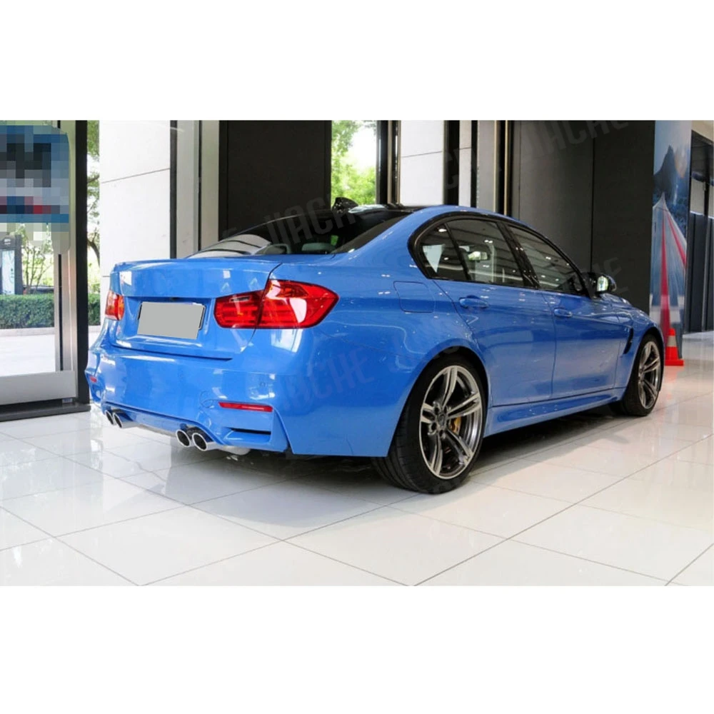 

JCYECF ABS Rear Diffuser Bumper Lip Spoiler For BMW 3 Series 4 Series F80 M3 F82 F83 M4 2014-2019 Rear Lip Diffuser With Lamp