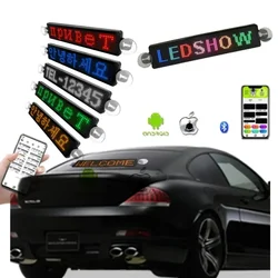 Z1272 DIY LED Advertising Screen LED Car Display Message Board Programmable Scrolling Message for Car Window Cafe Bar Store Sign