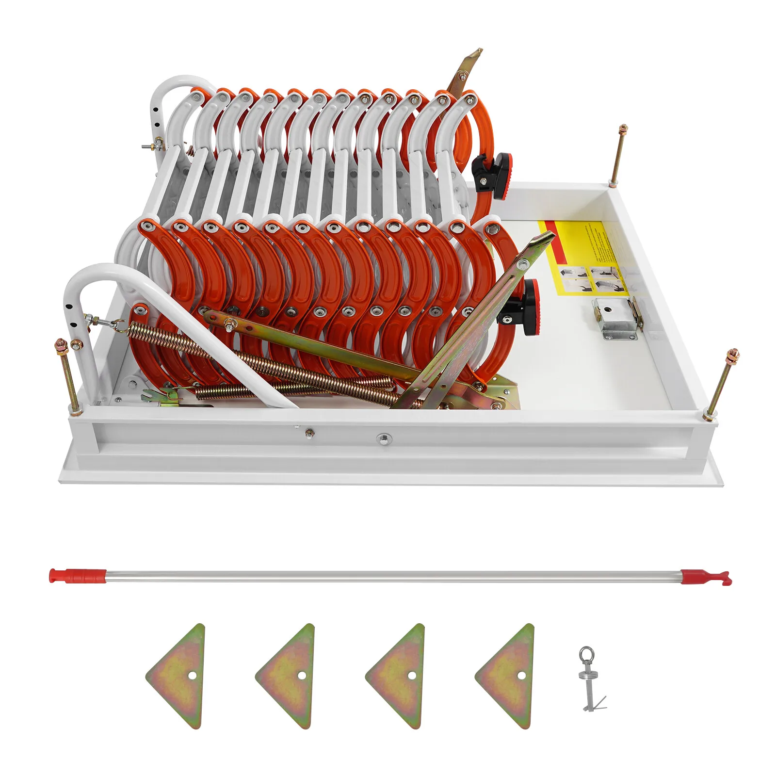 سلم عطري 12 خطوة، سلالم علية قابلة للأسفل، سلالم قابلة للطي مثبتة على الحائط