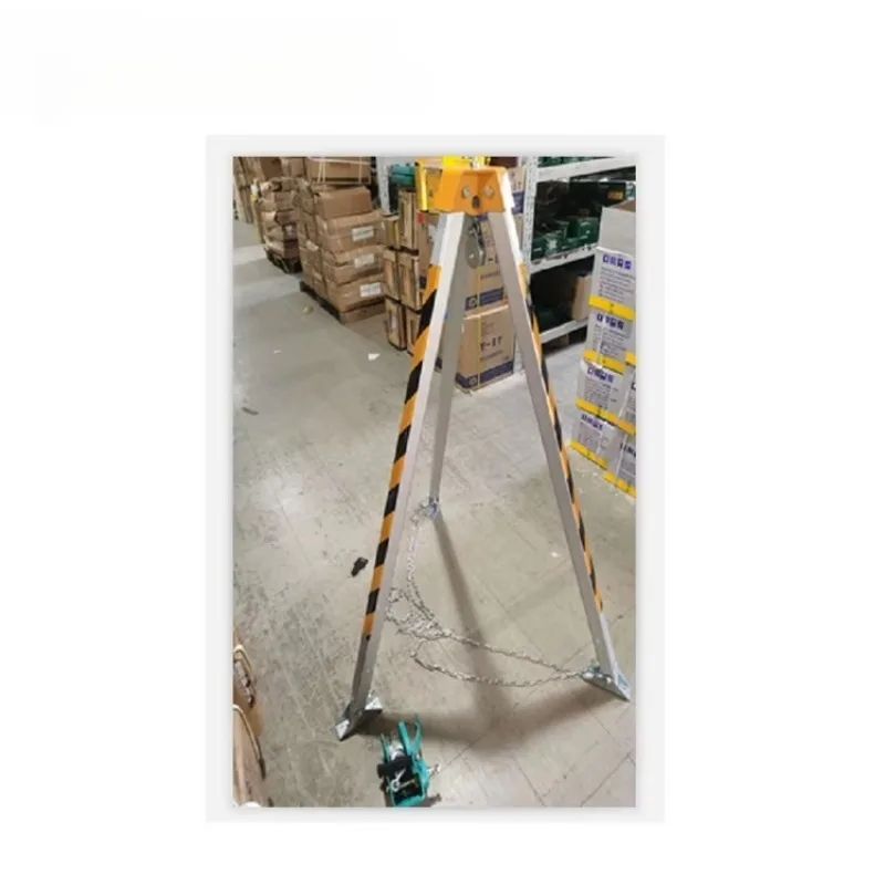 Tripod for Rescue From Enclosed Space With Test Report With Self Locking Lifeline and Safety Harness