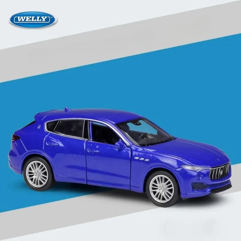 웰리 1:36 레반테 스케일 자동차 시뮬레이터 모델 금속 풀백 자동차 다이캐스트 합금 장난감 어린이 선물 B177 다이캐스트 합금
